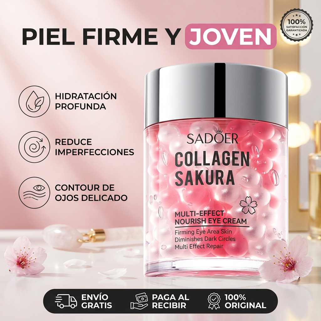CONTORNO DE OJOS MULTIUSOS COLAGENO SAKURA 60GR. SADOER